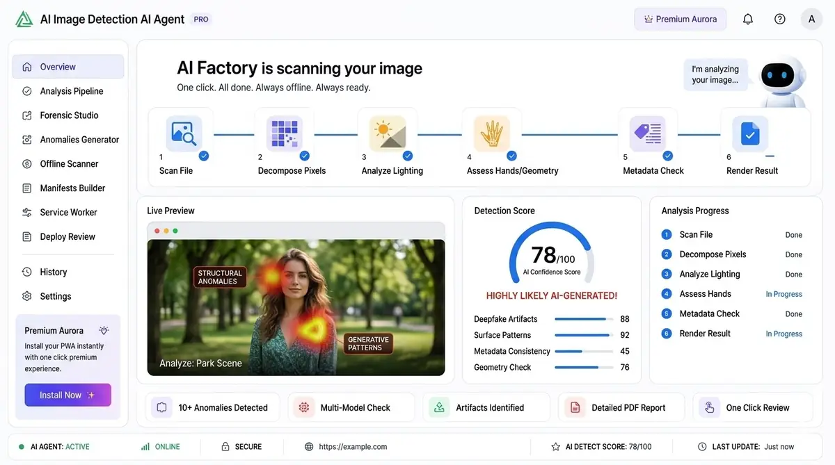 AI Policy generator — example of the AI tool dashboard software